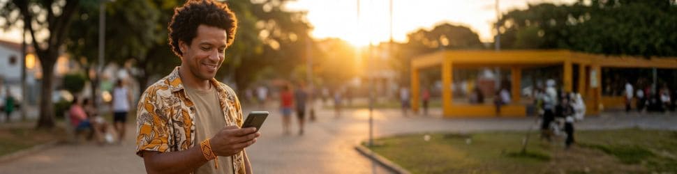 Casal compara os tipos de empréstimo no laptop antes de escolher o crédito ideal