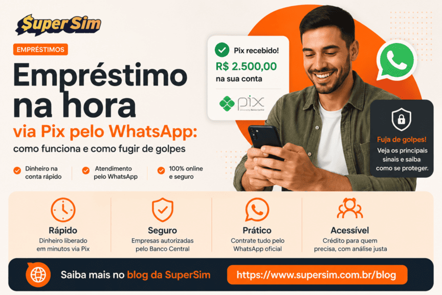 Passo a passo seguro para contratar empréstimo na hora via Pix